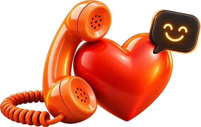 Téléphone et cœur